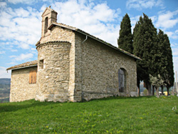 la Chiesa romanica della Madonna della Pia - Castelbuono di Bevagna Perugia Umbria